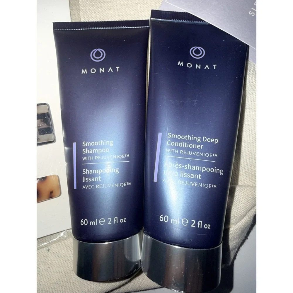 3 Piece Monat Hair Gift Soothing Shampoo & Deep‎ Conditioner With Clips A
